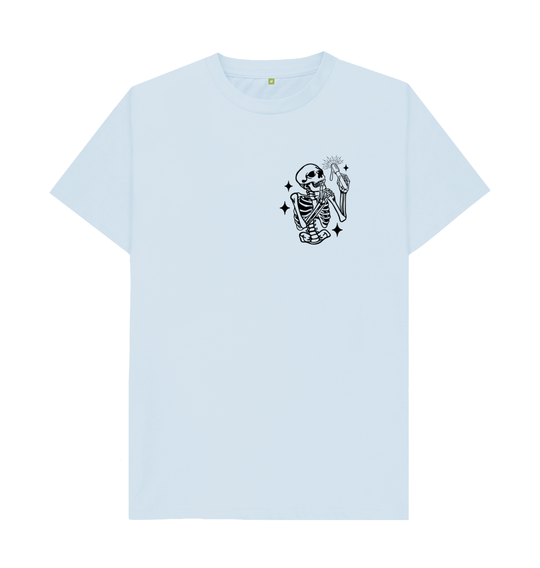 Sky Blue Printed T-shirt Front