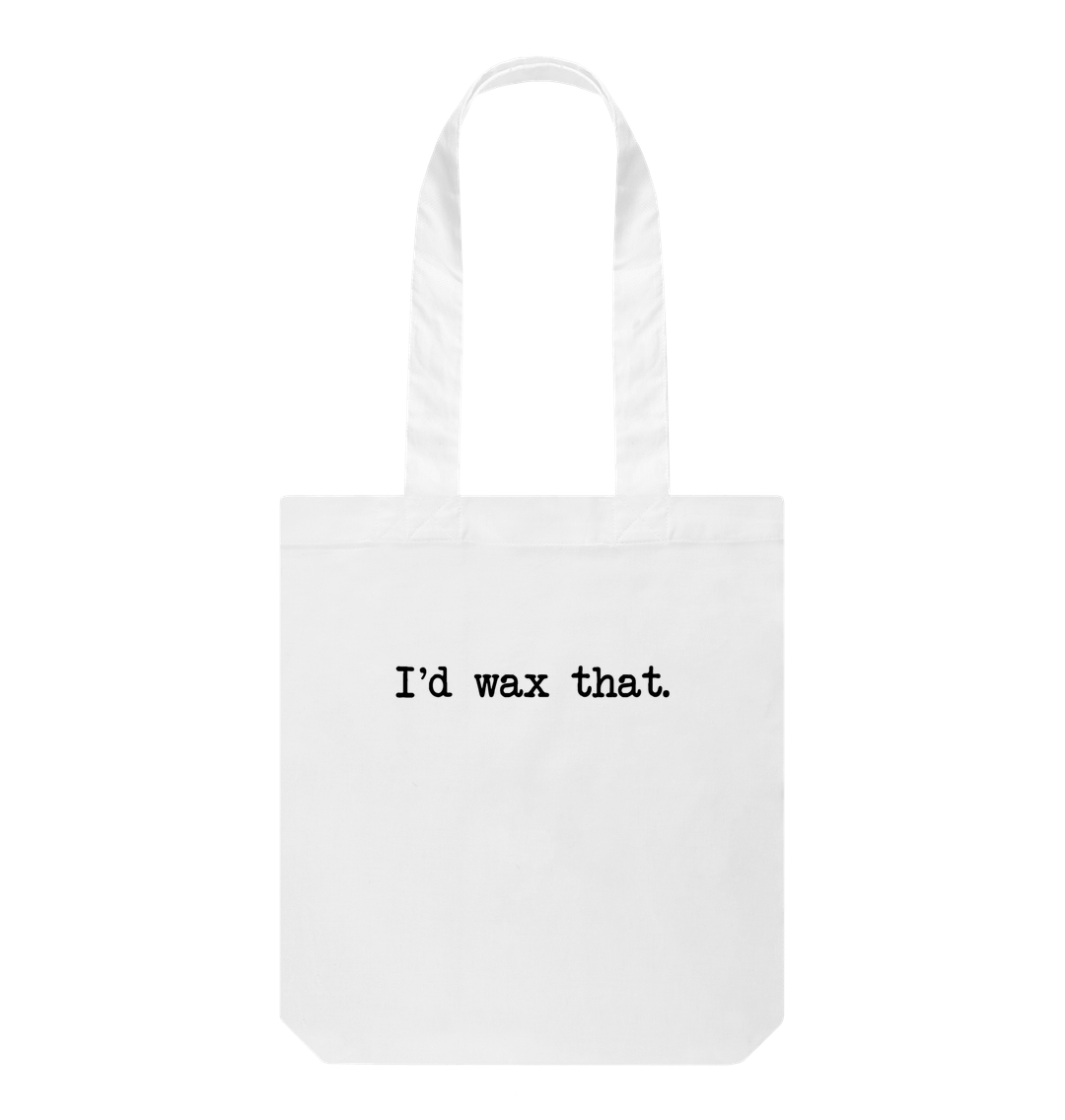 White Printed Bag Front