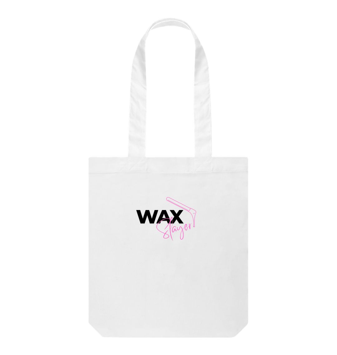 White WAX SLAYER pink BAG
