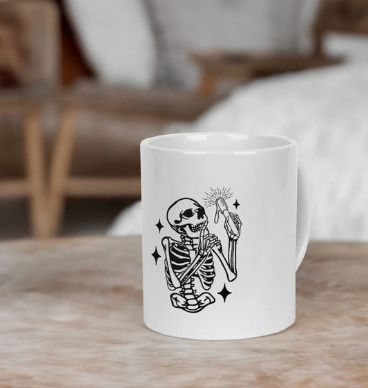 WAXING SKELETON MUG