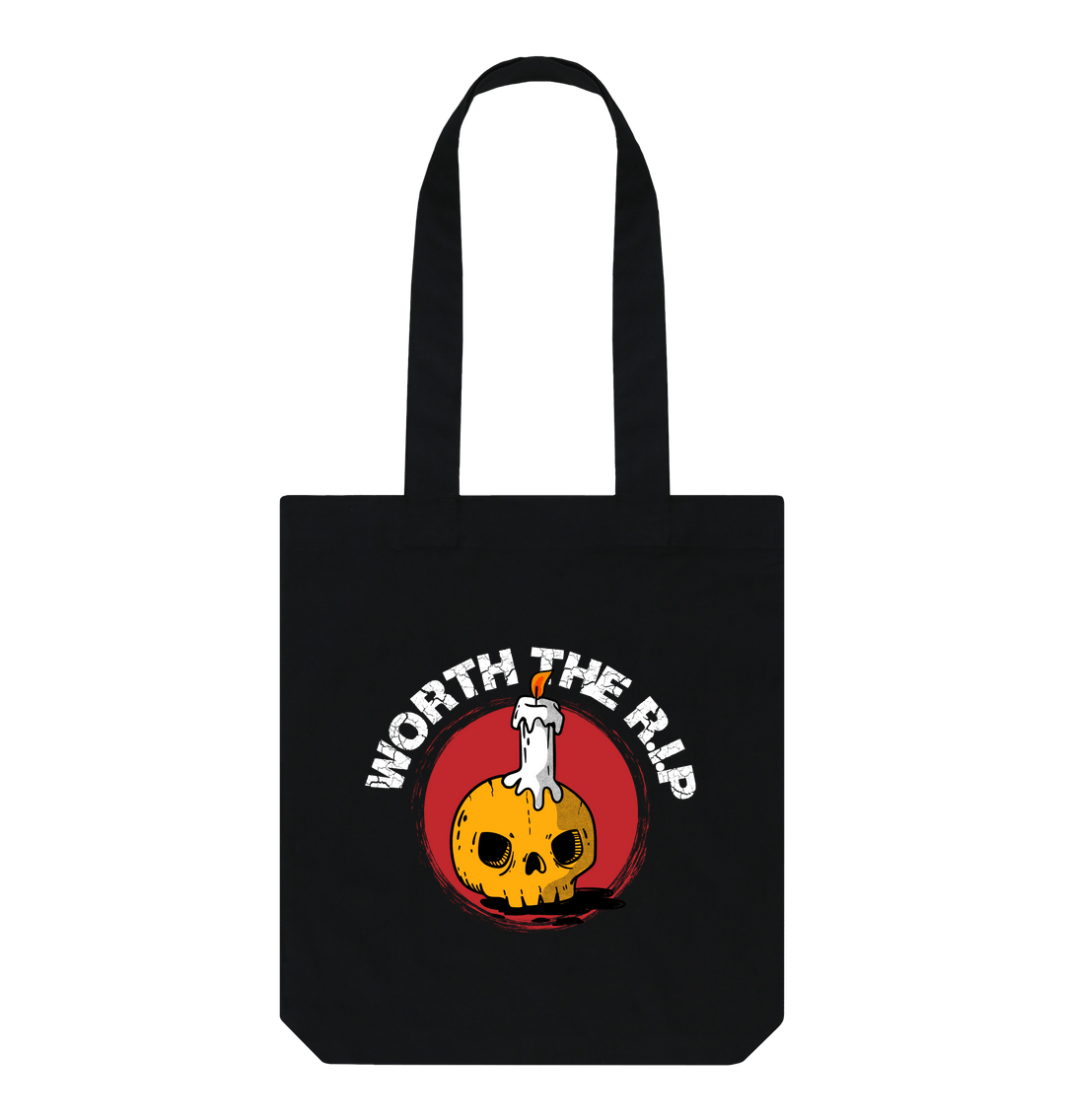 Black Printed Bag Front