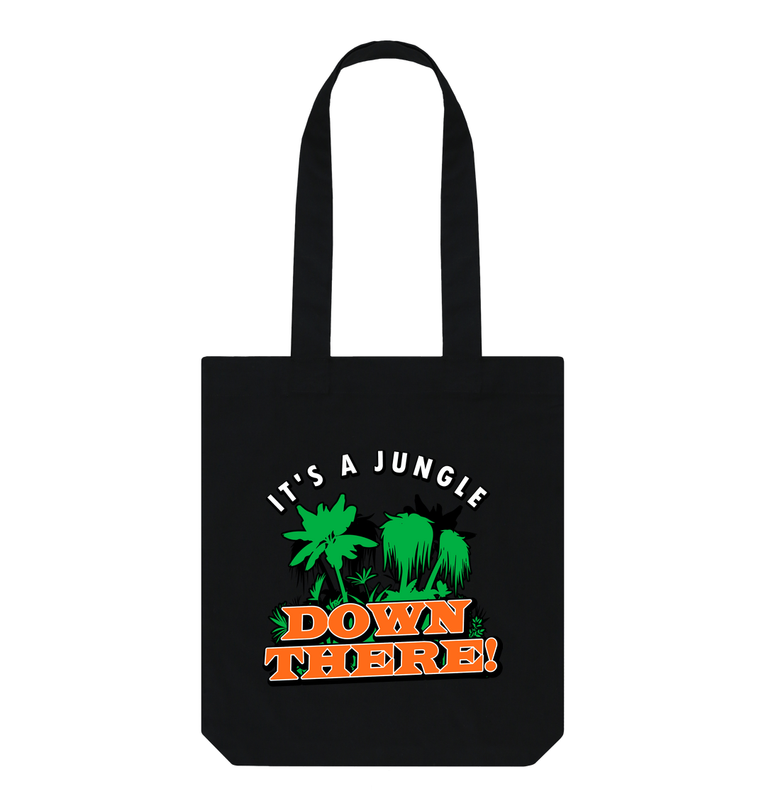 Black Printed Bag Front